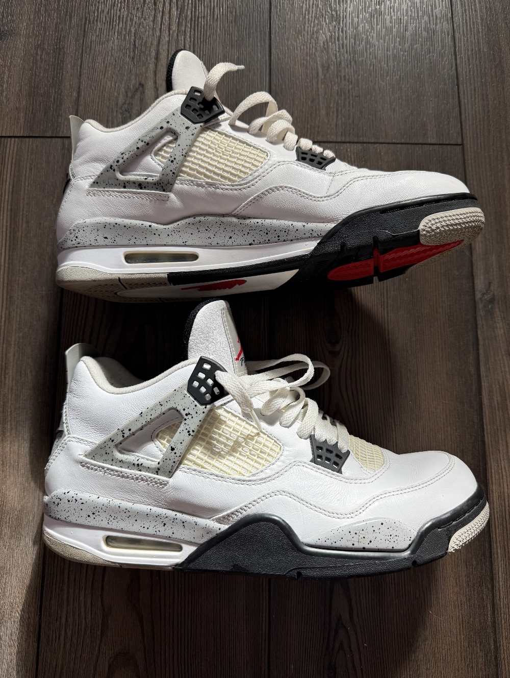 Air Jordan 4 Cement White Retro 2016 Men's Size 12